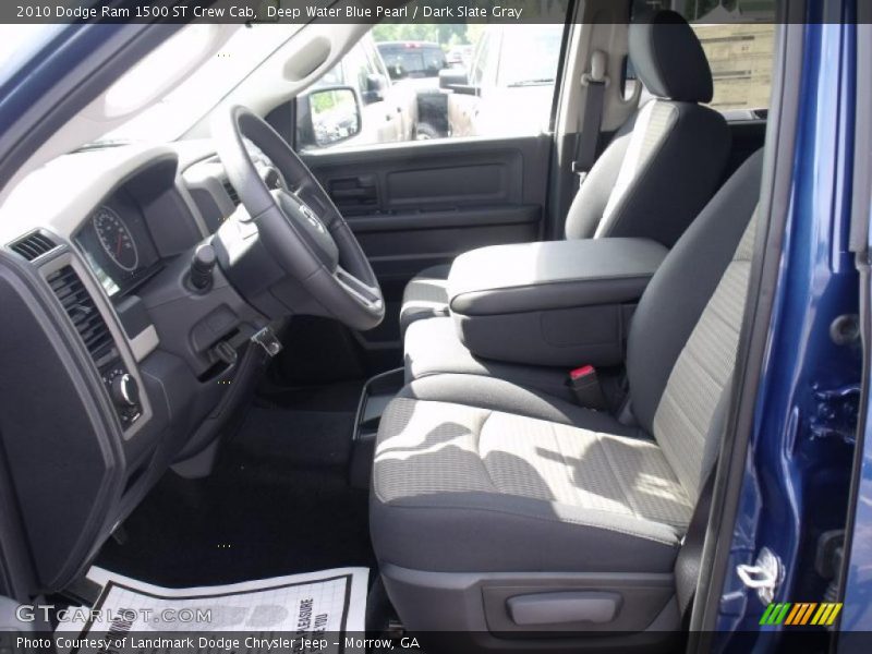 Deep Water Blue Pearl / Dark Slate Gray 2010 Dodge Ram 1500 ST Crew Cab
