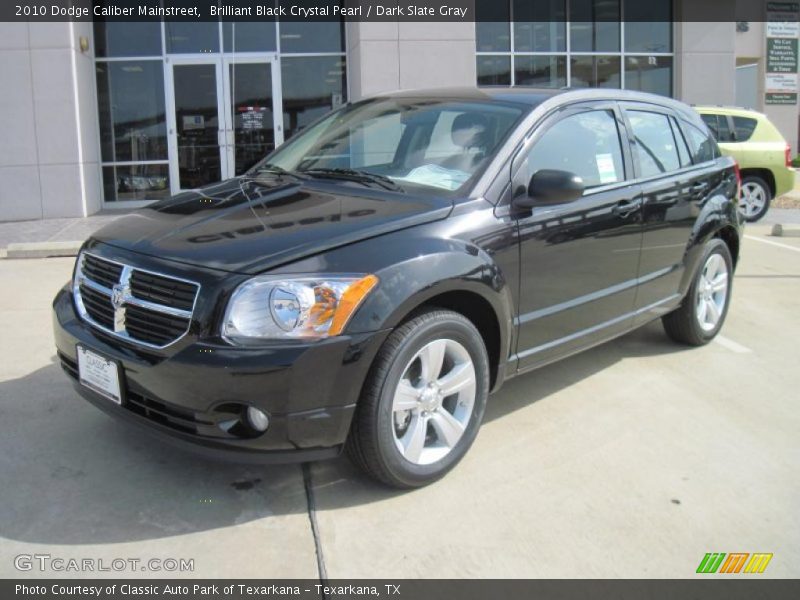 Brilliant Black Crystal Pearl / Dark Slate Gray 2010 Dodge Caliber Mainstreet