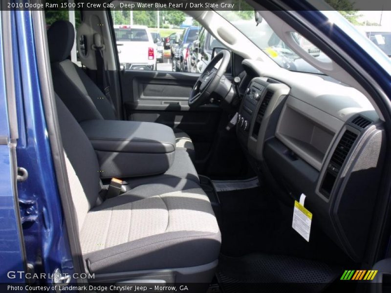 Deep Water Blue Pearl / Dark Slate Gray 2010 Dodge Ram 1500 ST Crew Cab