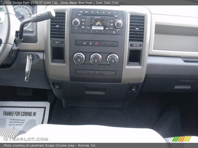 Deep Water Blue Pearl / Dark Slate Gray 2010 Dodge Ram 1500 ST Crew Cab