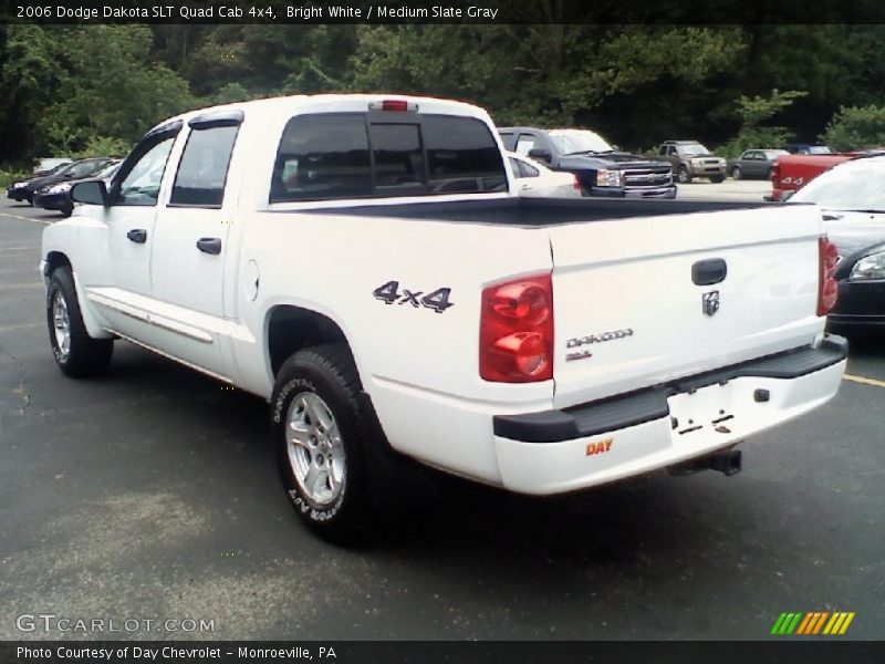 Bright White / Medium Slate Gray 2006 Dodge Dakota SLT Quad Cab 4x4