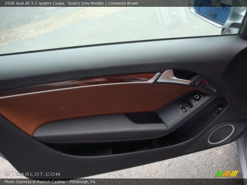 Quartz Grey Metallic / Cinnamon Brown 2008 Audi A5 3.2 quattro Coupe