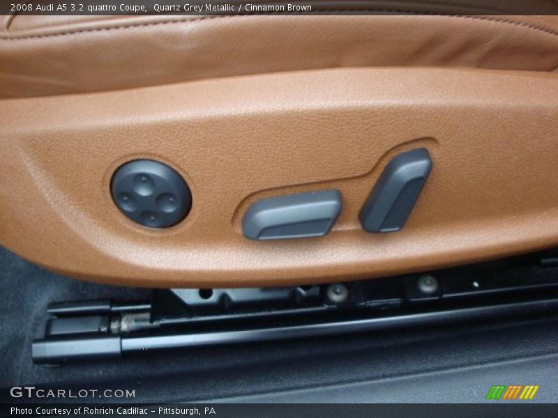 Quartz Grey Metallic / Cinnamon Brown 2008 Audi A5 3.2 quattro Coupe