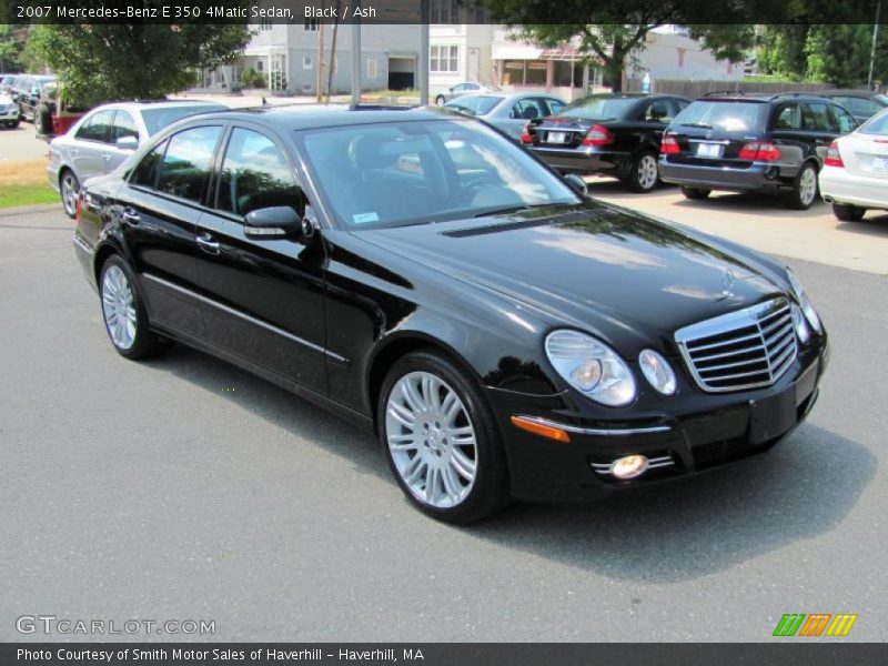 Black / Ash 2007 Mercedes-Benz E 350 4Matic Sedan