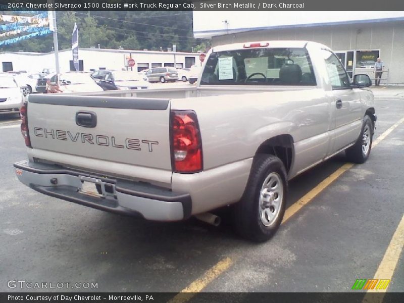 Silver Birch Metallic / Dark Charcoal 2007 Chevrolet Silverado 1500 Classic Work Truck Regular Cab