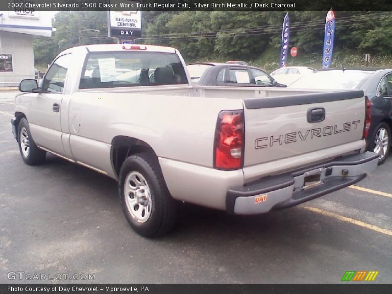 Silver Birch Metallic / Dark Charcoal 2007 Chevrolet Silverado 1500 Classic Work Truck Regular Cab