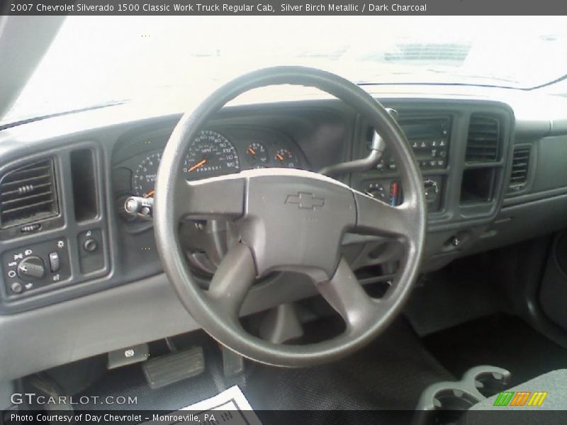 Silver Birch Metallic / Dark Charcoal 2007 Chevrolet Silverado 1500 Classic Work Truck Regular Cab