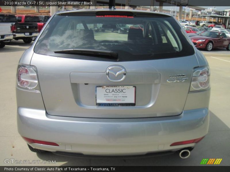 Liquid Silver Metallic / Black 2010 Mazda CX-7 i SV