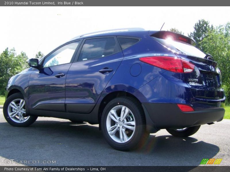 Iris Blue / Black 2010 Hyundai Tucson Limited