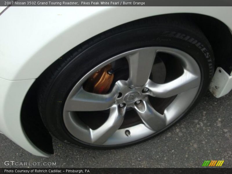 Pikes Peak White Pearl / Burnt Orange 2007 Nissan 350Z Grand Touring Roadster