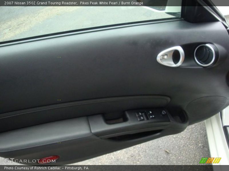 Pikes Peak White Pearl / Burnt Orange 2007 Nissan 350Z Grand Touring Roadster