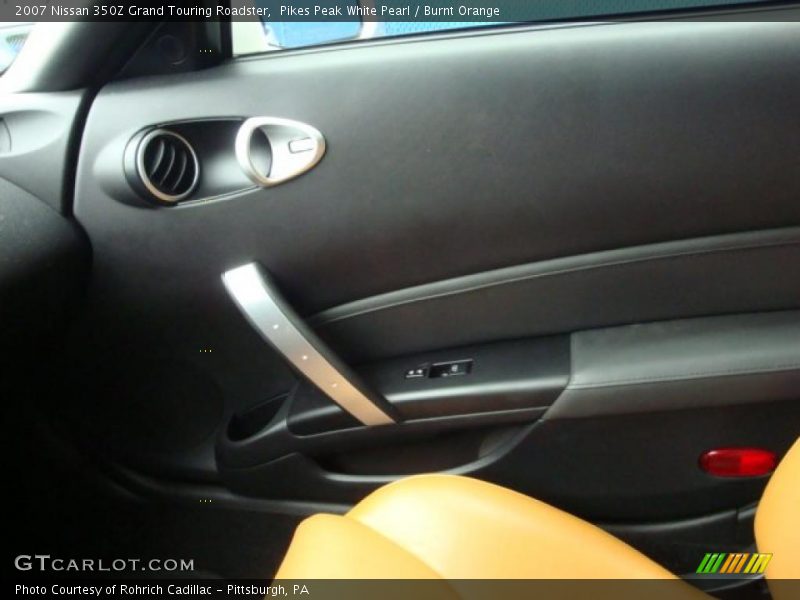 Pikes Peak White Pearl / Burnt Orange 2007 Nissan 350Z Grand Touring Roadster