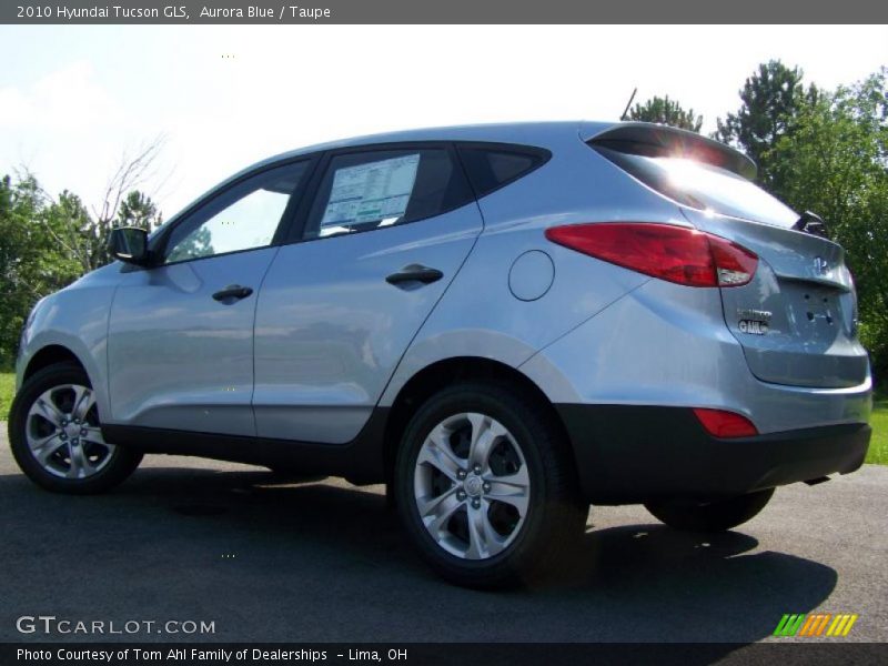 Aurora Blue / Taupe 2010 Hyundai Tucson GLS