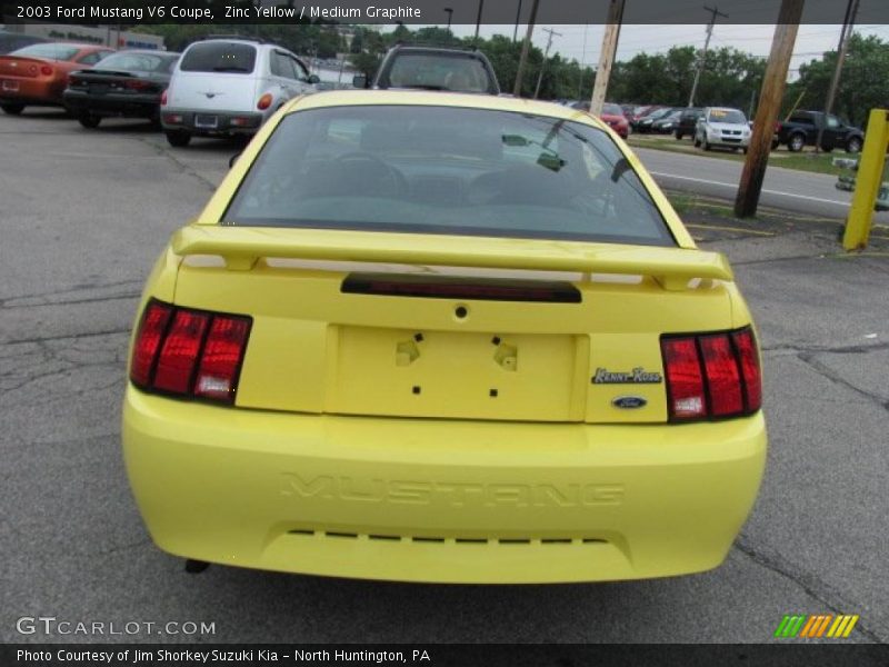 Zinc Yellow / Medium Graphite 2003 Ford Mustang V6 Coupe