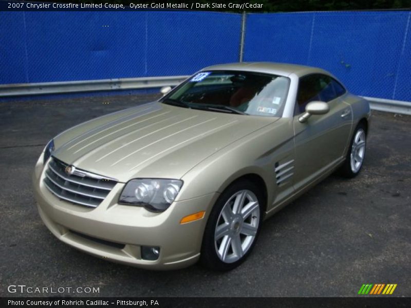 Oyster Gold Metallic / Dark Slate Gray/Cedar 2007 Chrysler Crossfire Limited Coupe