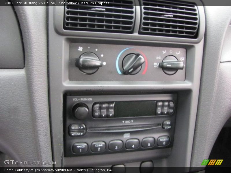 Zinc Yellow / Medium Graphite 2003 Ford Mustang V6 Coupe
