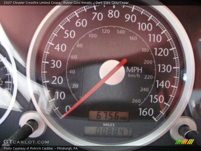 Oyster Gold Metallic / Dark Slate Gray/Cedar 2007 Chrysler Crossfire Limited Coupe