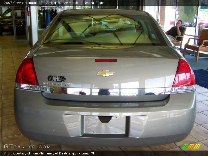 Amber Bronze Metallic / Neutral Beige 2007 Chevrolet Impala LT