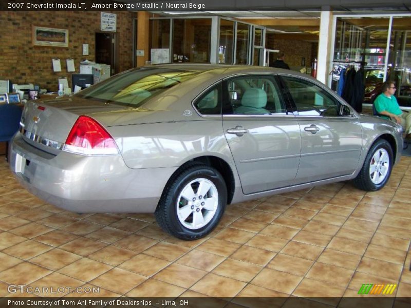 Amber Bronze Metallic / Neutral Beige 2007 Chevrolet Impala LT