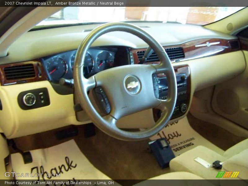 Amber Bronze Metallic / Neutral Beige 2007 Chevrolet Impala LT