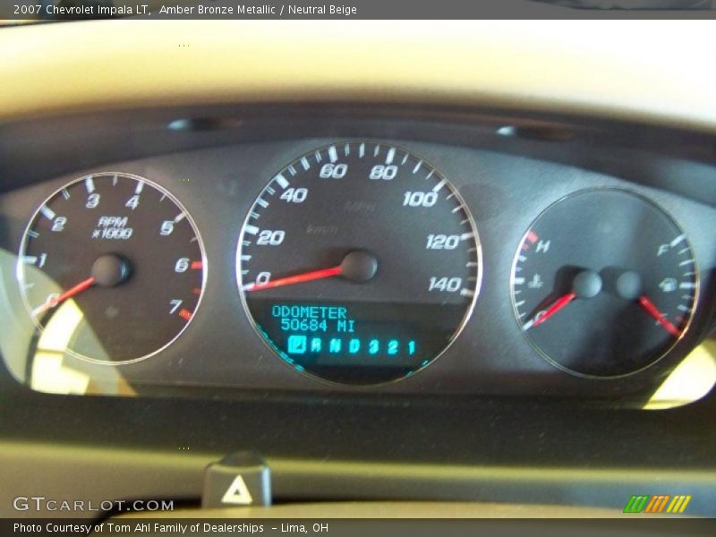 Amber Bronze Metallic / Neutral Beige 2007 Chevrolet Impala LT