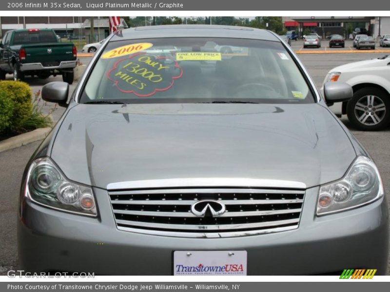 Liquid Platinum Metallic / Graphite 2006 Infiniti M 35x Sedan