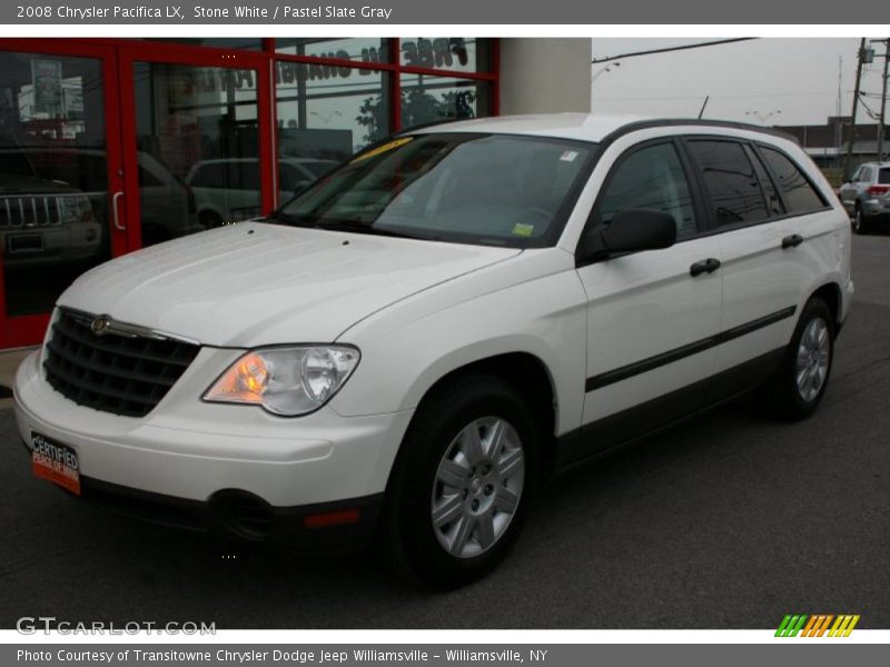 Stone White / Pastel Slate Gray 2008 Chrysler Pacifica LX