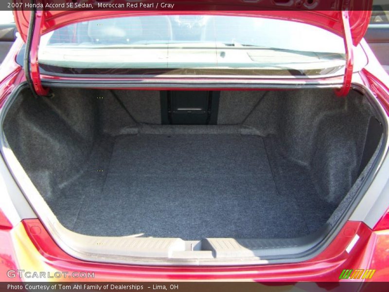 Moroccan Red Pearl / Gray 2007 Honda Accord SE Sedan