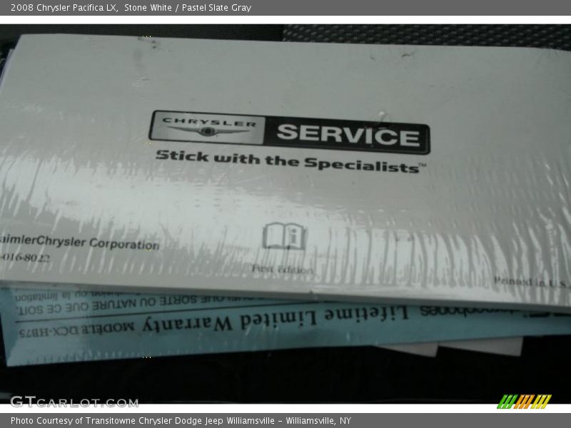 Stone White / Pastel Slate Gray 2008 Chrysler Pacifica LX