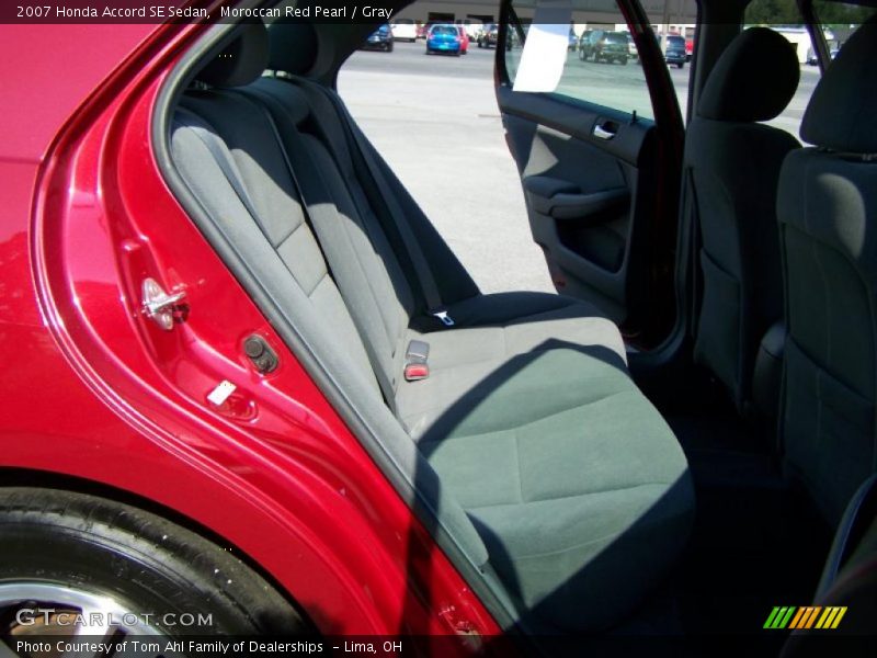 Moroccan Red Pearl / Gray 2007 Honda Accord SE Sedan