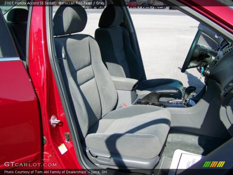 Moroccan Red Pearl / Gray 2007 Honda Accord SE Sedan