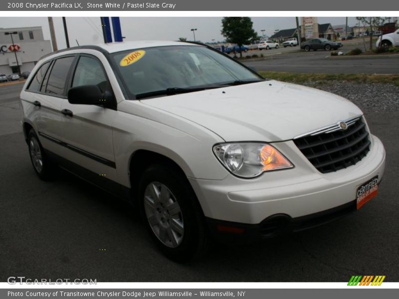 Stone White / Pastel Slate Gray 2008 Chrysler Pacifica LX