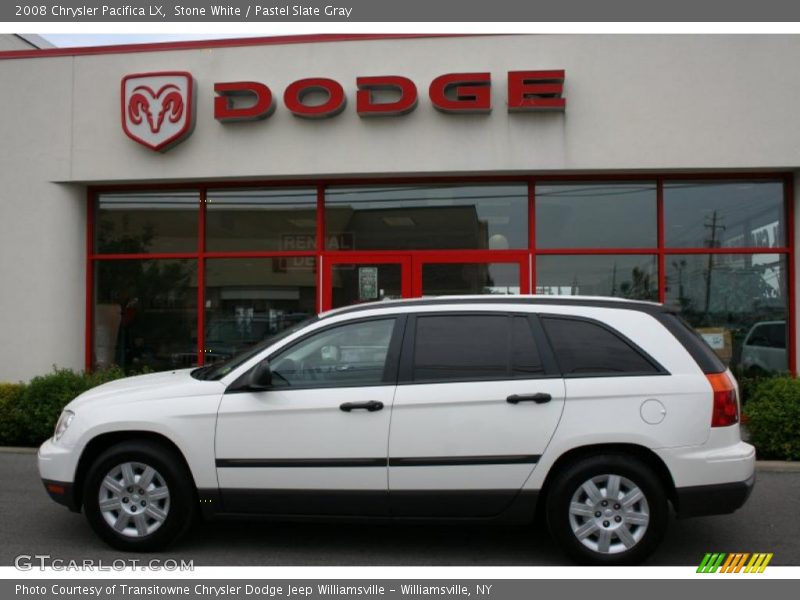 Stone White / Pastel Slate Gray 2008 Chrysler Pacifica LX