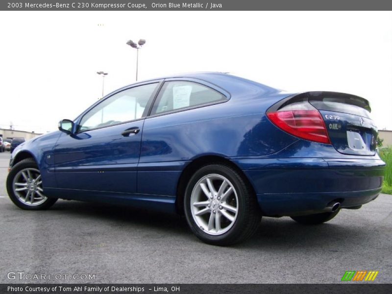 Orion Blue Metallic / Java 2003 Mercedes-Benz C 230 Kompressor Coupe