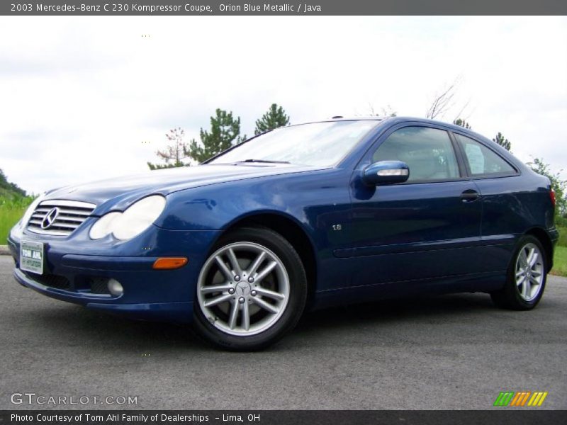 Orion Blue Metallic / Java 2003 Mercedes-Benz C 230 Kompressor Coupe