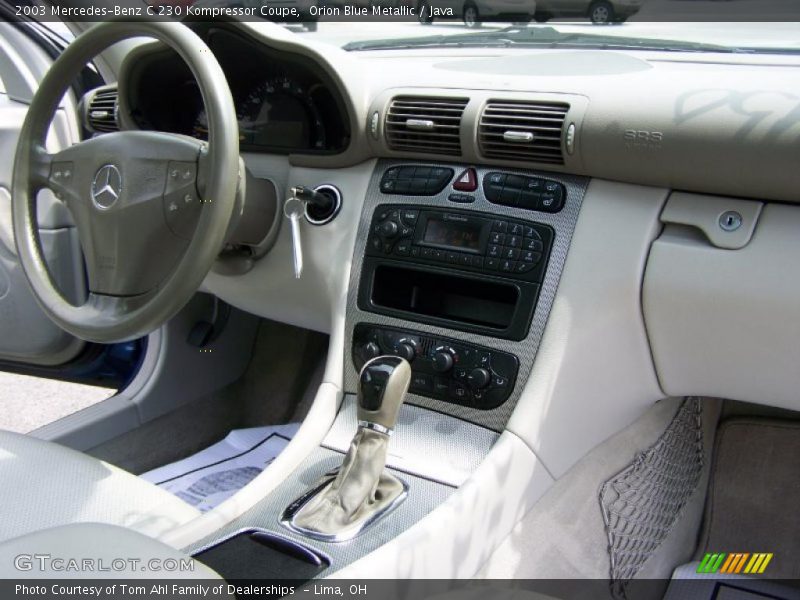 Orion Blue Metallic / Java 2003 Mercedes-Benz C 230 Kompressor Coupe