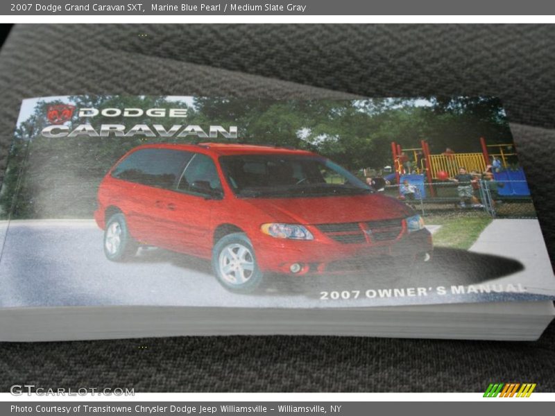 Marine Blue Pearl / Medium Slate Gray 2007 Dodge Grand Caravan SXT