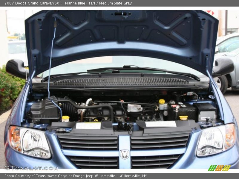 Marine Blue Pearl / Medium Slate Gray 2007 Dodge Grand Caravan SXT