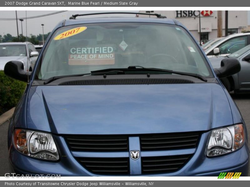 Marine Blue Pearl / Medium Slate Gray 2007 Dodge Grand Caravan SXT