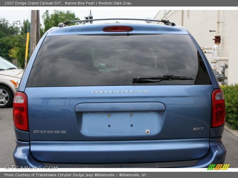 Marine Blue Pearl / Medium Slate Gray 2007 Dodge Grand Caravan SXT