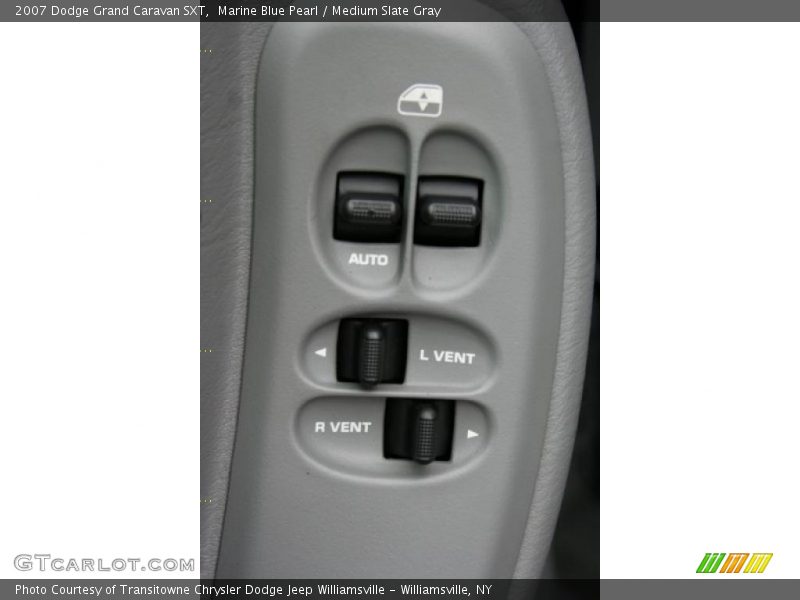 Marine Blue Pearl / Medium Slate Gray 2007 Dodge Grand Caravan SXT