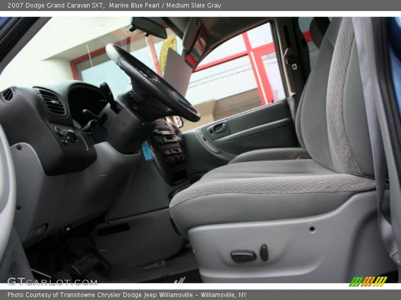 Marine Blue Pearl / Medium Slate Gray 2007 Dodge Grand Caravan SXT