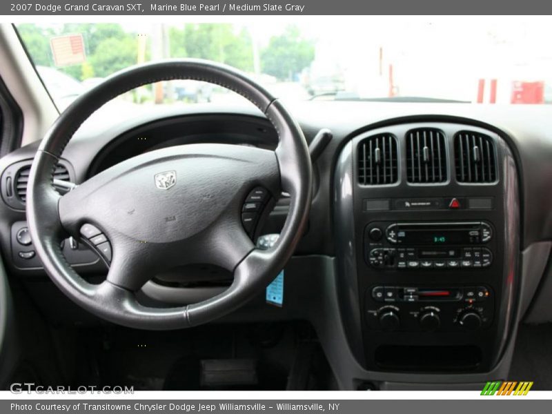 Marine Blue Pearl / Medium Slate Gray 2007 Dodge Grand Caravan SXT