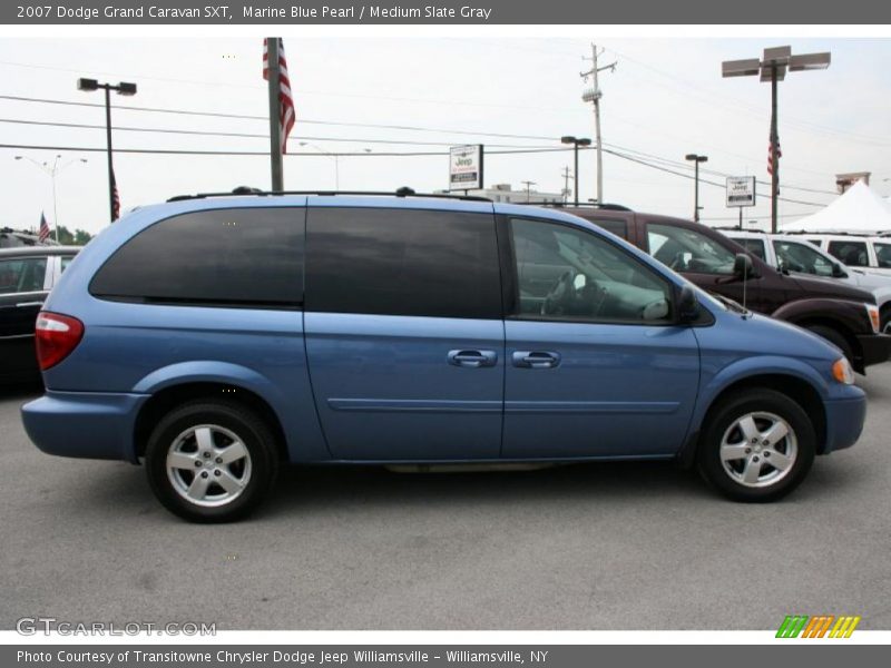 Marine Blue Pearl / Medium Slate Gray 2007 Dodge Grand Caravan SXT
