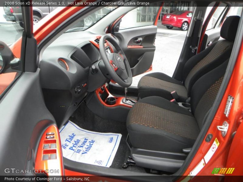 Hot Lava Orange / Charcoal Gray/Lava Orange 2008 Scion xD Release Series 1.0