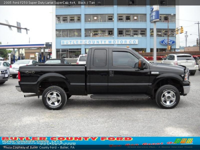 Black / Tan 2005 Ford F250 Super Duty Lariat SuperCab 4x4