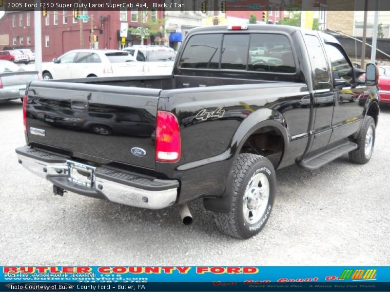 Black / Tan 2005 Ford F250 Super Duty Lariat SuperCab 4x4