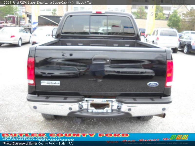 Black / Tan 2005 Ford F250 Super Duty Lariat SuperCab 4x4