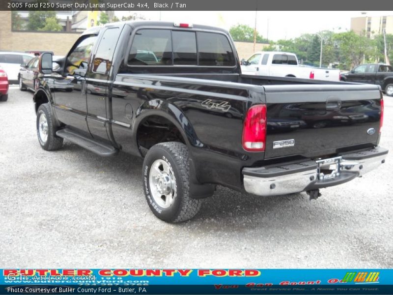 Black / Tan 2005 Ford F250 Super Duty Lariat SuperCab 4x4
