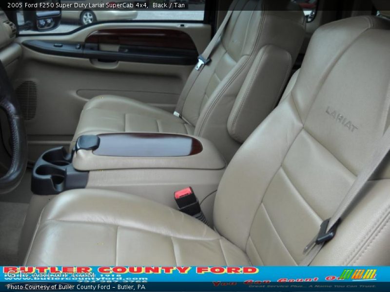 Black / Tan 2005 Ford F250 Super Duty Lariat SuperCab 4x4